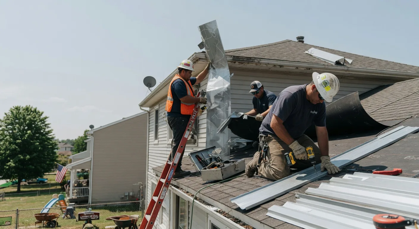 Storm Damage Metal Roof Repair in Saint Donatus, IA